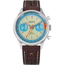 TACTICAL FROG Militado ML23 Vintage Chronograph for Men, 40mm Stainless Steel Case, 6S21 Sweep Quartz Movement, Domed Sapphire Crystal, BGW9 Lume, 100M Water Resistant, Genuine Leather Strap