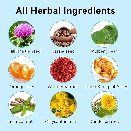 Miniatura 4 de Aromlife Té de desintoxicación del hígado de cardo mariano de 21 días, para limpieza y cuidado de apoyo, té de cardo mariano con alto contenido de