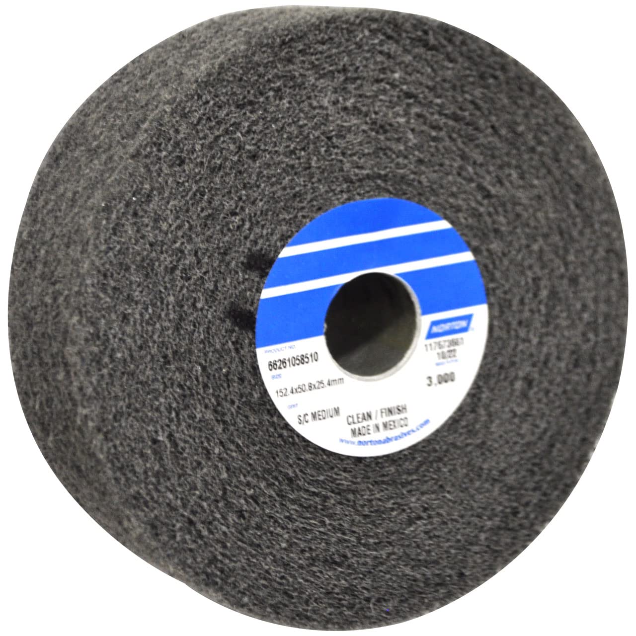 Convolute Wheel, Metal Finishng, 6x1x1, MED