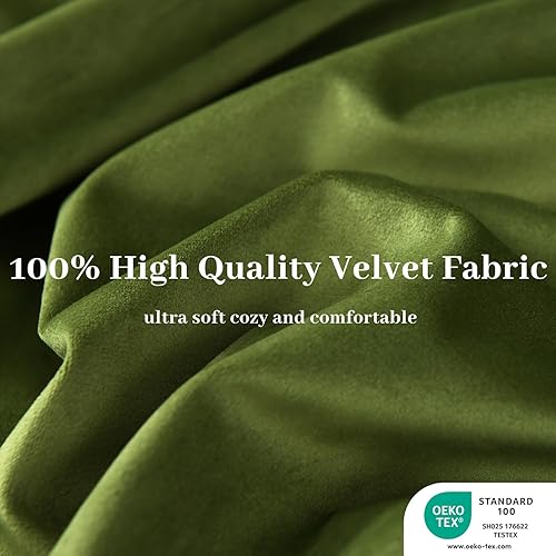 Miniatura 2 de Rosecret Funda de edredón de terciopelo tamaño Queen, funda de edredón de 3 piezas de franela suave y esponjosa, cierre de botón con lazos en las