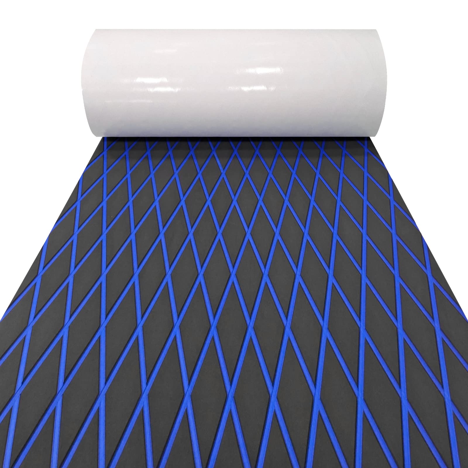 Boat Flooring Eva Foam Decking Marine Non-Slip Self-Adhesive Flooring for Motorboat Fishing Boat RV Yacht Kayak Swimming Pool 110.2''/102.3''/94.5''/86.6''/59''/X37.4''