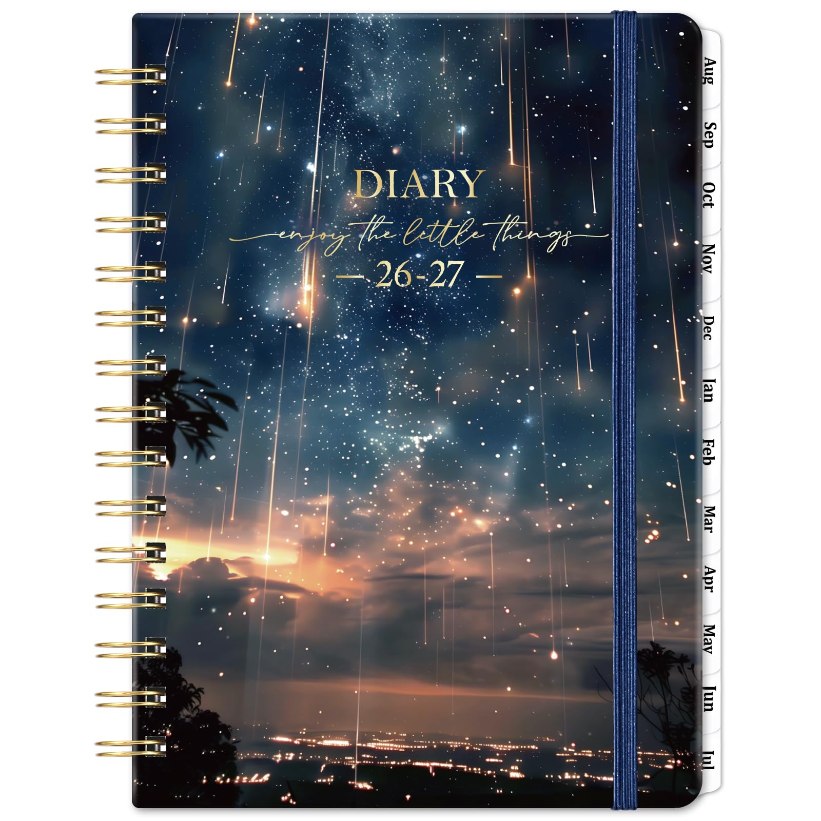 Academic Diary 2026-2027 from August 2026 to July 2027 with Monthly Tabs