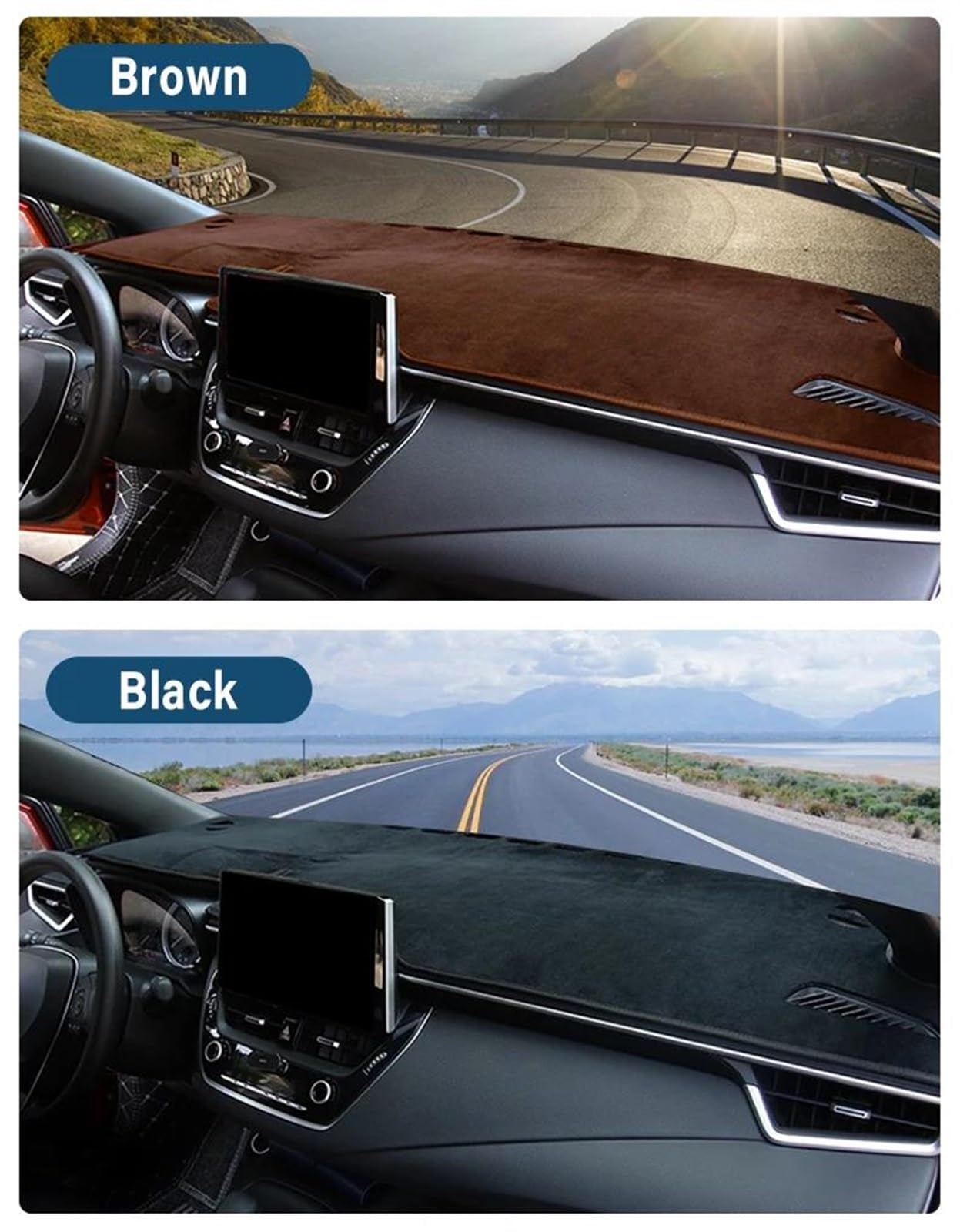 Car Dashboard Cover Avoid Light Mat Sun Shade Carpet Anti-UV Pad For