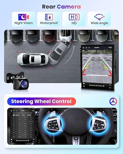 Miniatura 5 de Rimoody - Estéreo para automóvil con Android 2005-2014 con enlace de espejo, pantalla táctil Rimoody de 9.7 pulgadas, radio de coche con navegación