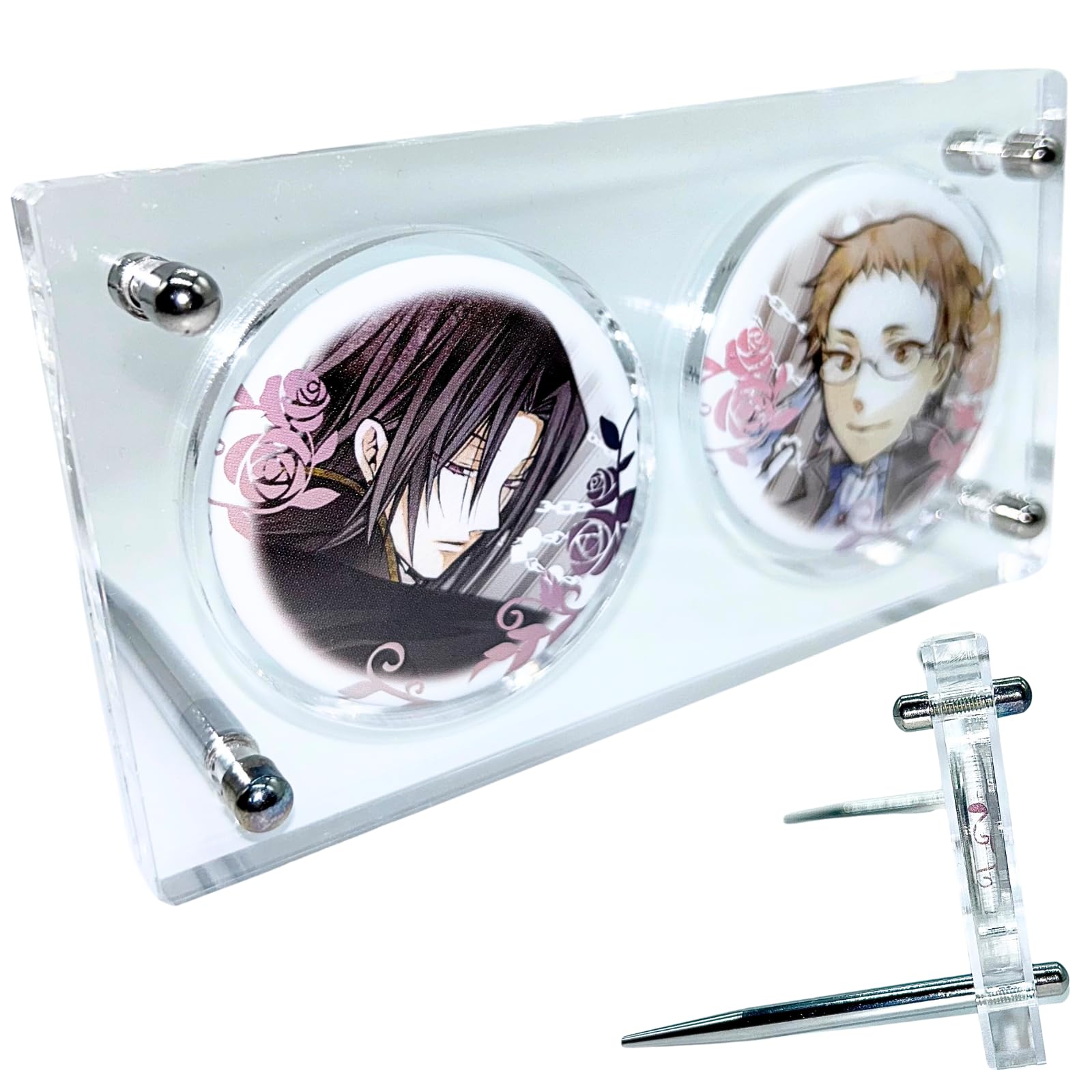 Amazon｜アクリル本舗 缶バッジ ディスプレイスタンド 棚 収納