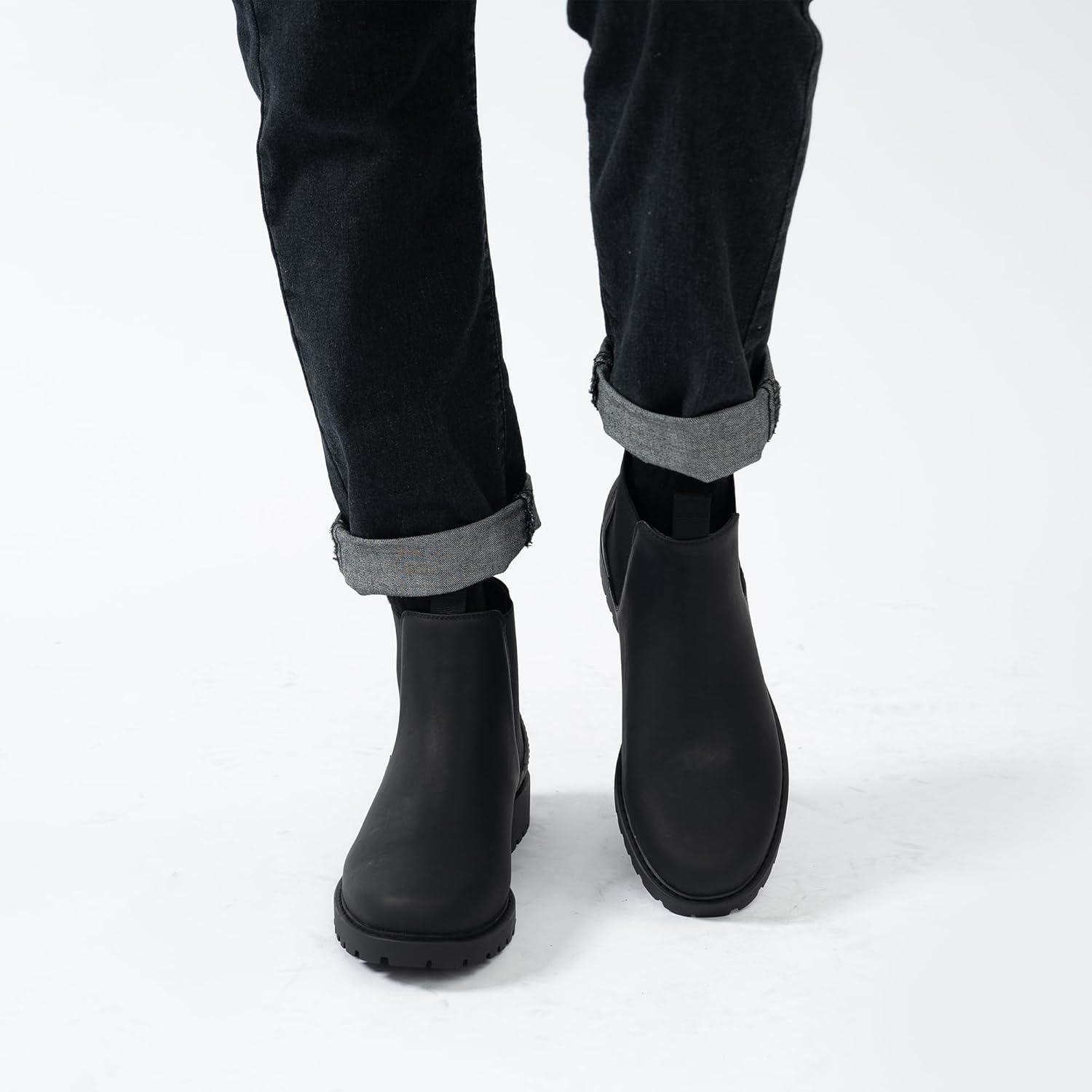 CGRRBW Mens Slip On Chelsea Boots, Work Hiking Ankle Booties For Men Comfortable and Lightweight - Image 8