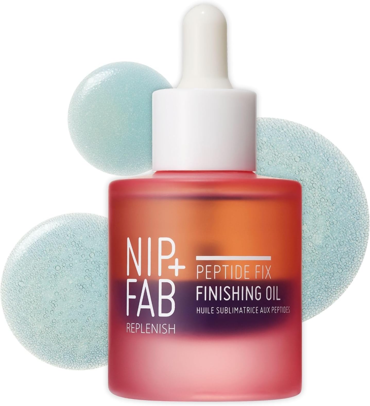 Nip+Fab Peptide Fix Finishing Oil 2%, 1.01 fl oz, Perfect Finish for All Skincare Routines, For All Skin Types, Support the Skin Barrier for a Smoother, Firmer-Looking Complexion