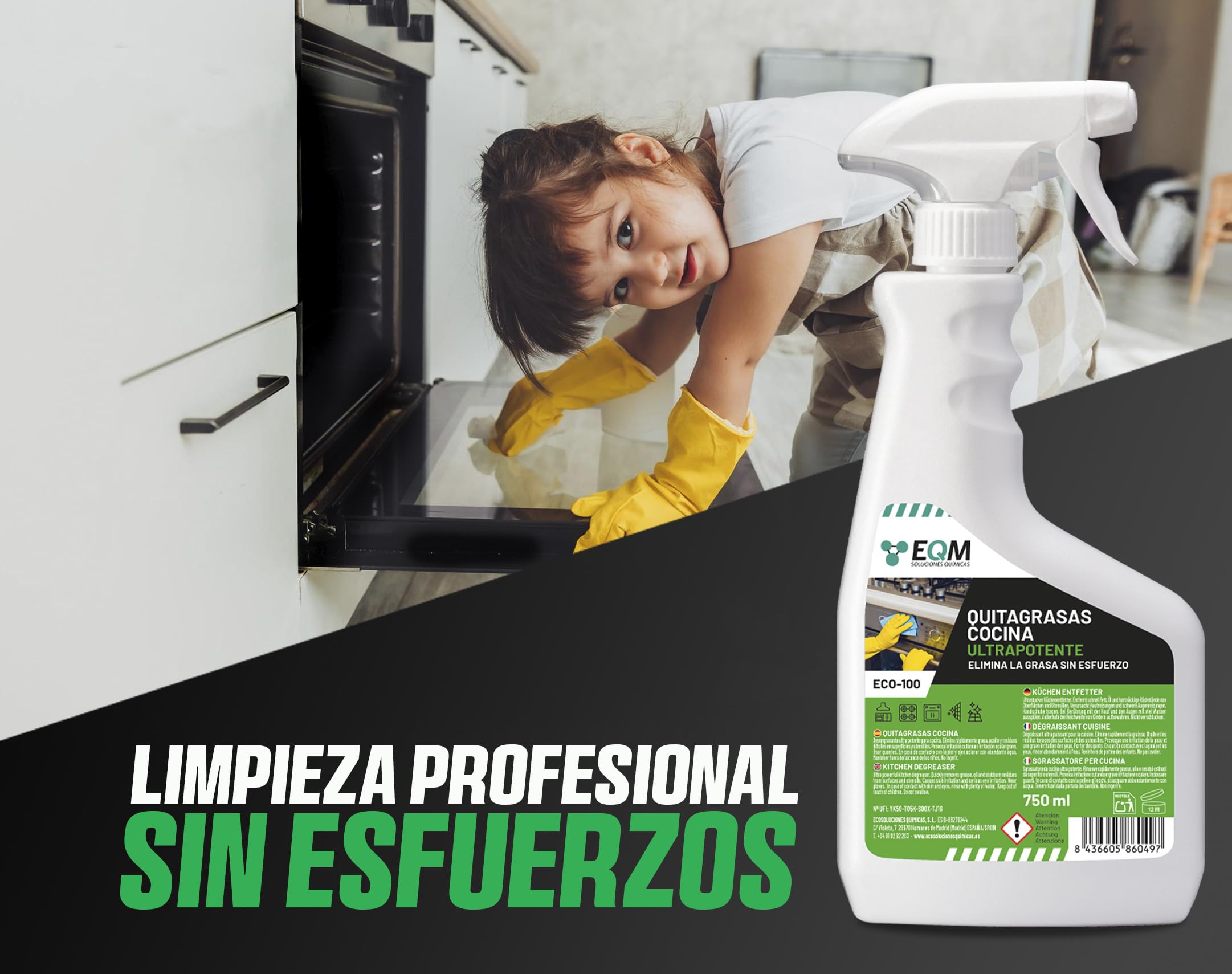 EQM ECO-100 Desengrasante Concentrado 750 ML
