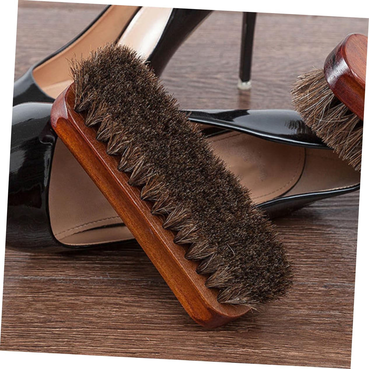 10pezzi Spazzole Per Scarpe Con Setole Di Cavallo Spazzole Per Pulizia e Lucidatura Scarpe Per Stivali e Accessori Design Ergonomico e Facile Da Usare