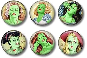 Gothic Halloween Magnets for Fridge - Zombie Magnets