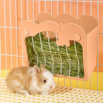 Hay Rack Rabbit Hay Feeder for Cage Feeding Station for Rabbits Guinea Pigs Chinchilla