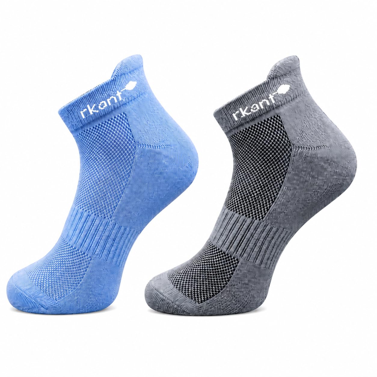 R Kant Bamboo Socks for Men | Ankle Length | Odour-Free & Breathable | Padded Base & Anti-bacterial | Softer than Cotton Socks Pack of 2 Pairs-picture-19