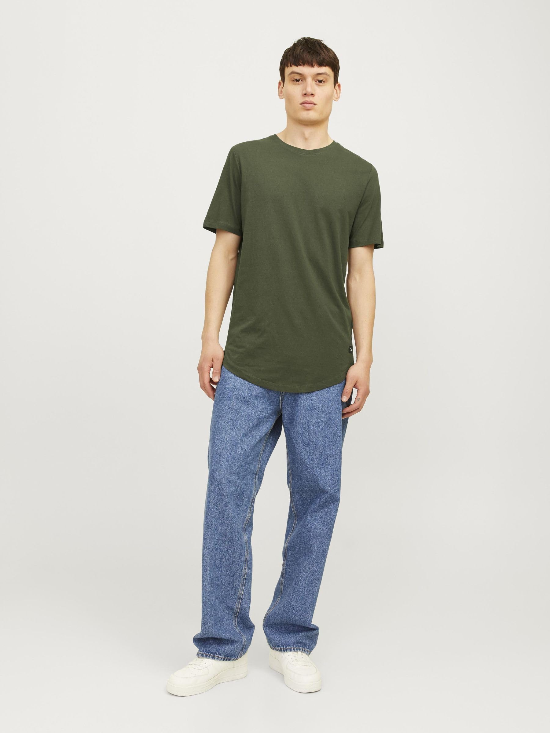 JACK & JONES Koszulka męska bawełna organiczna, czarny, XXL