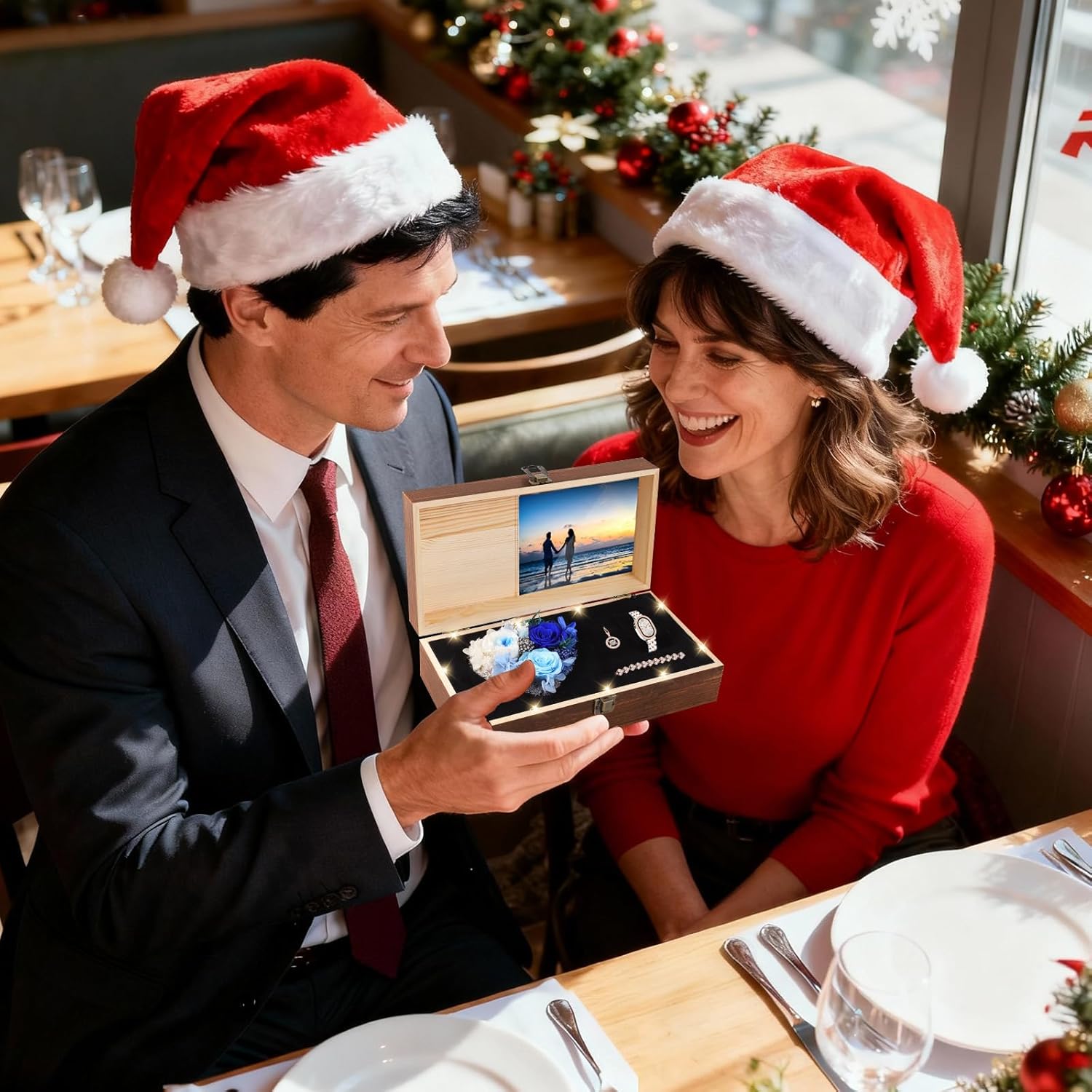 Valentines Day Birthday Gifts for Women, Preserved Roses with Necklace Watch Bracelet - Luxurious Elegance Gifts for Women, Wife, Girlfriend, Mom, Grandma, Her on Birthday, Anniversary - Image 2