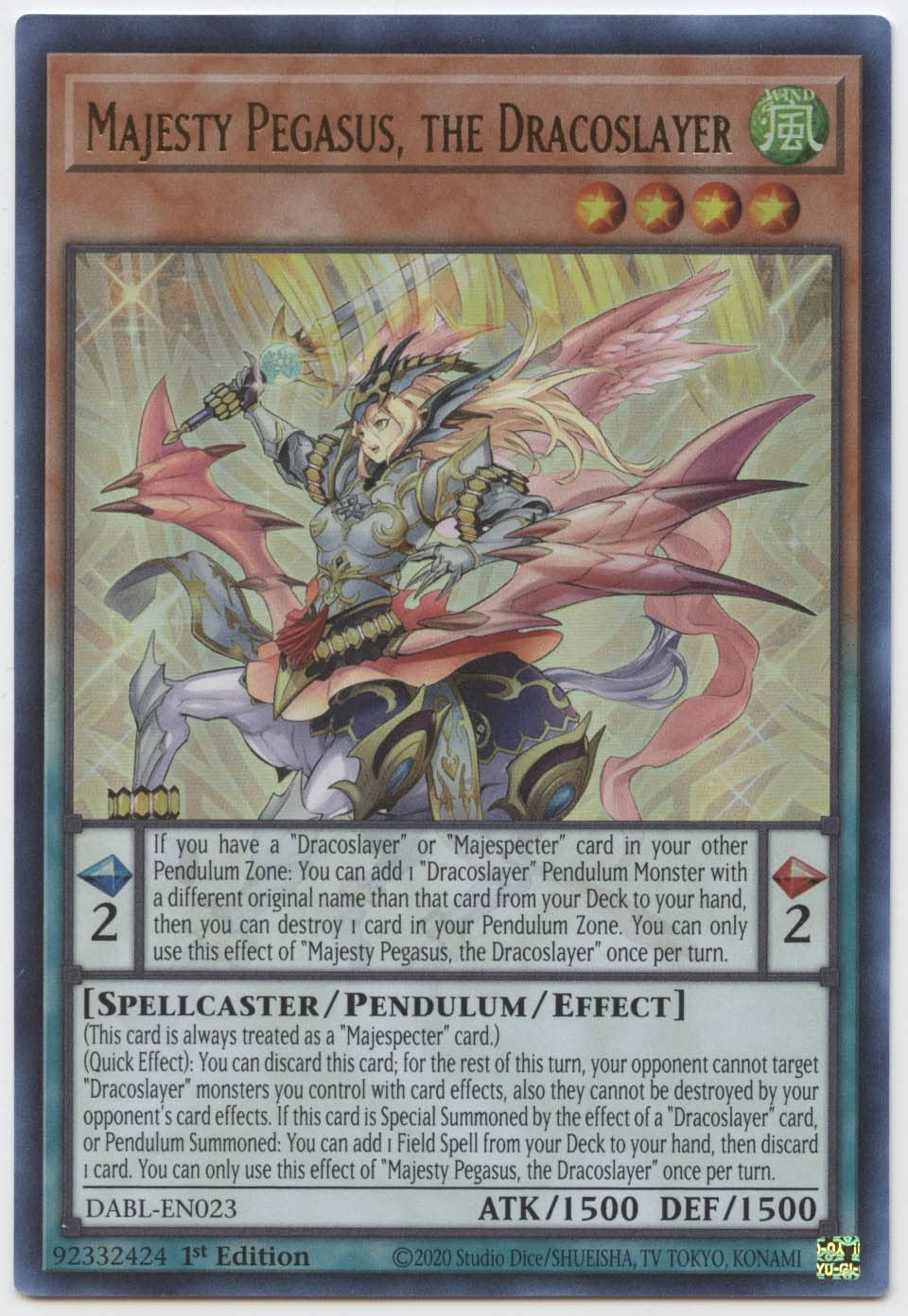 Amazon.com: Majesty Pegasus, The Dracoslayer - DABL-EN023 - Ultra