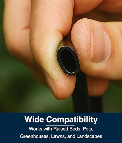 Miniatura 7 de Tubo de riego por goteo de 14, 50 pies, manguera flexible de riego por goteo de plástico PVC para jardinería, nebulización, hidroponía y proyectos