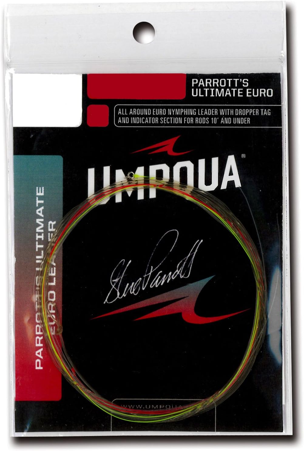 Umpqua Fly Fishing Parrott's Euro Nymph leader (18' Length 5X 5.0#)