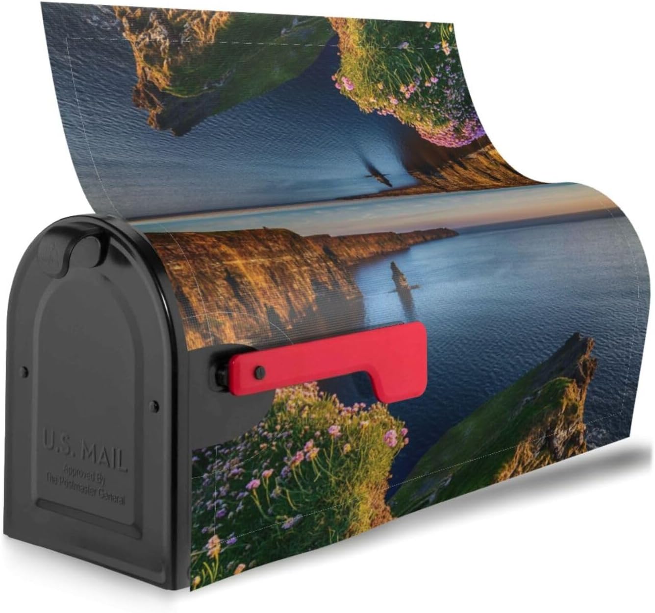 (Ireland Outdoors County Clare The Cliffs) Magnetic Mailbox Cover 21x18 in Decorative Mailbox Wrap for Outdoor Garden Yard Home Decor image 4