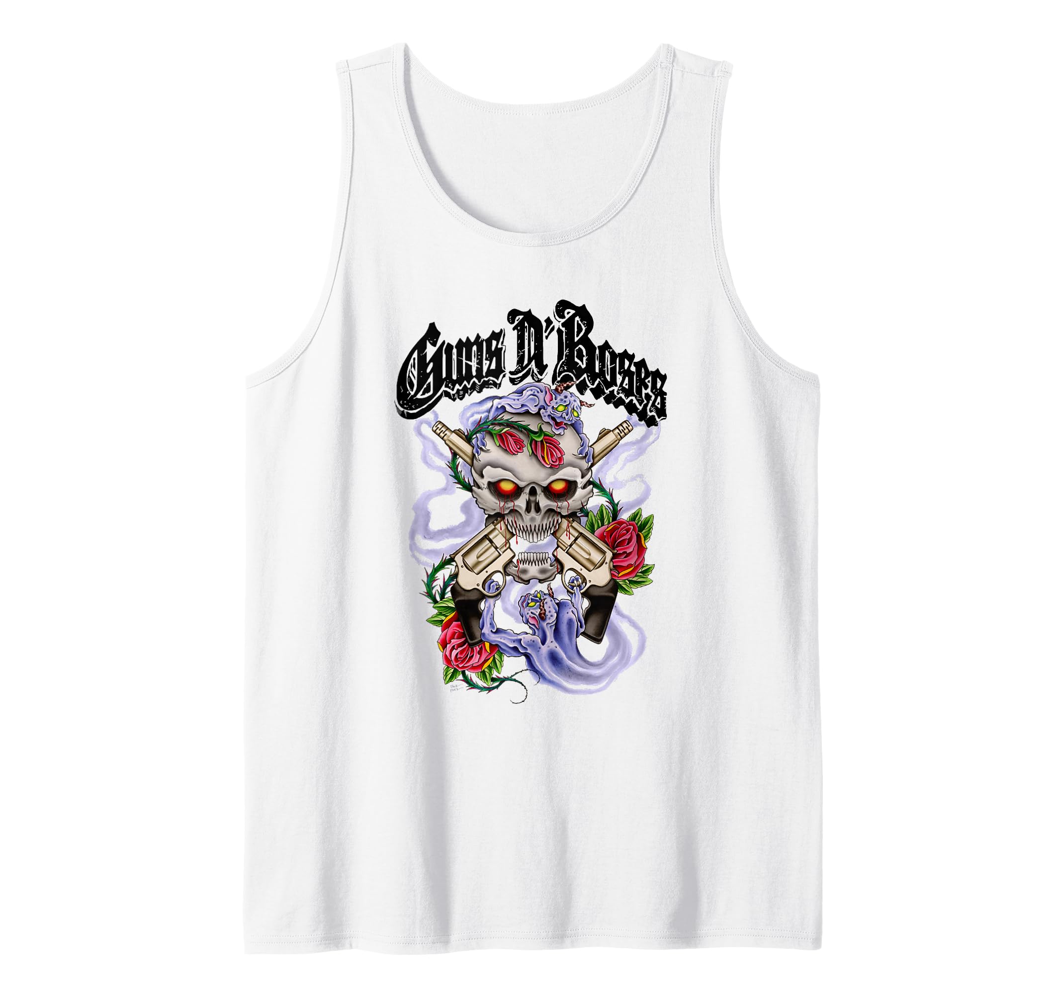 Guns N' Roses Official Guns N' Demons Purple Smoke Tank Top