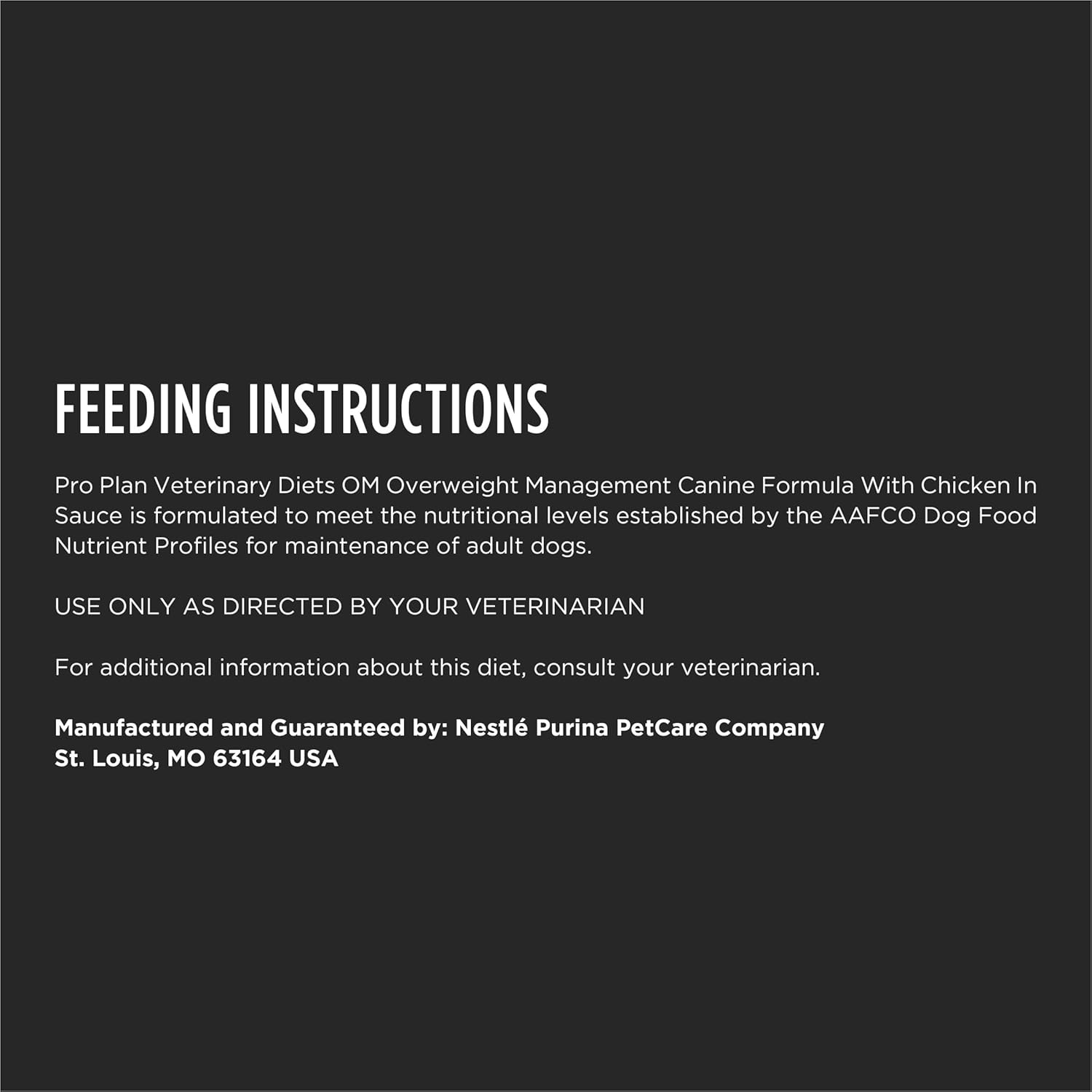 Purina Pro Plan Veterinary Diets OM Overweight Management Canine Formula Dog Food Wet Formula - (Pack of 12) 13.3 oz. Cans