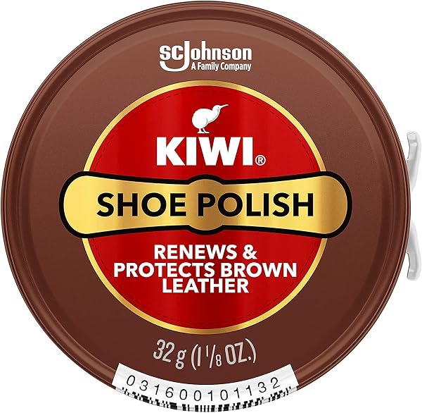 Kiwi 10113 1-1/8 Oz Brown Shoe Polish