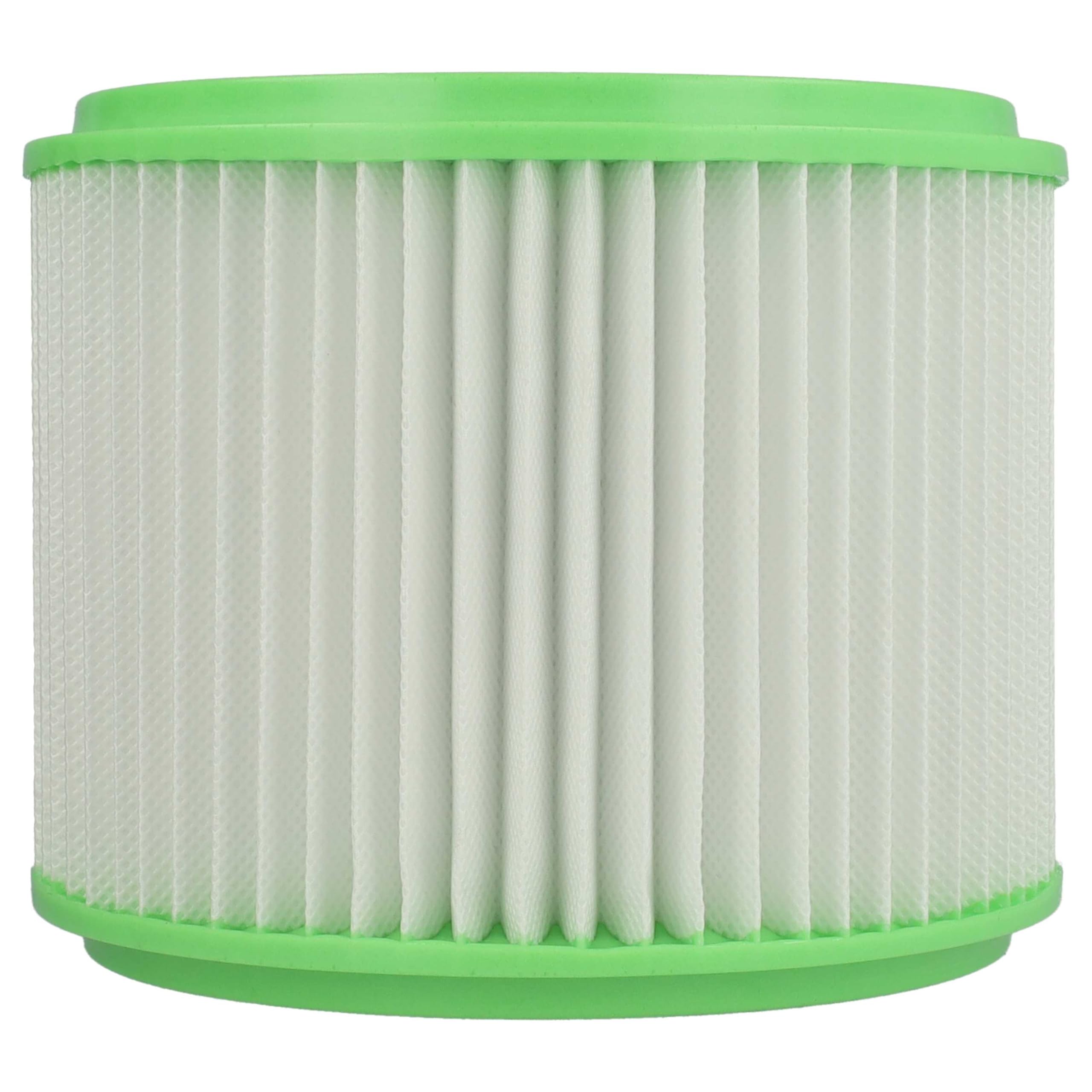 vhbw 8x Filtro plisado compatible con Gisowatt Industrial, Industrial 30X, Igea Ecosystem Cleaner aspiradora - verde blanco
