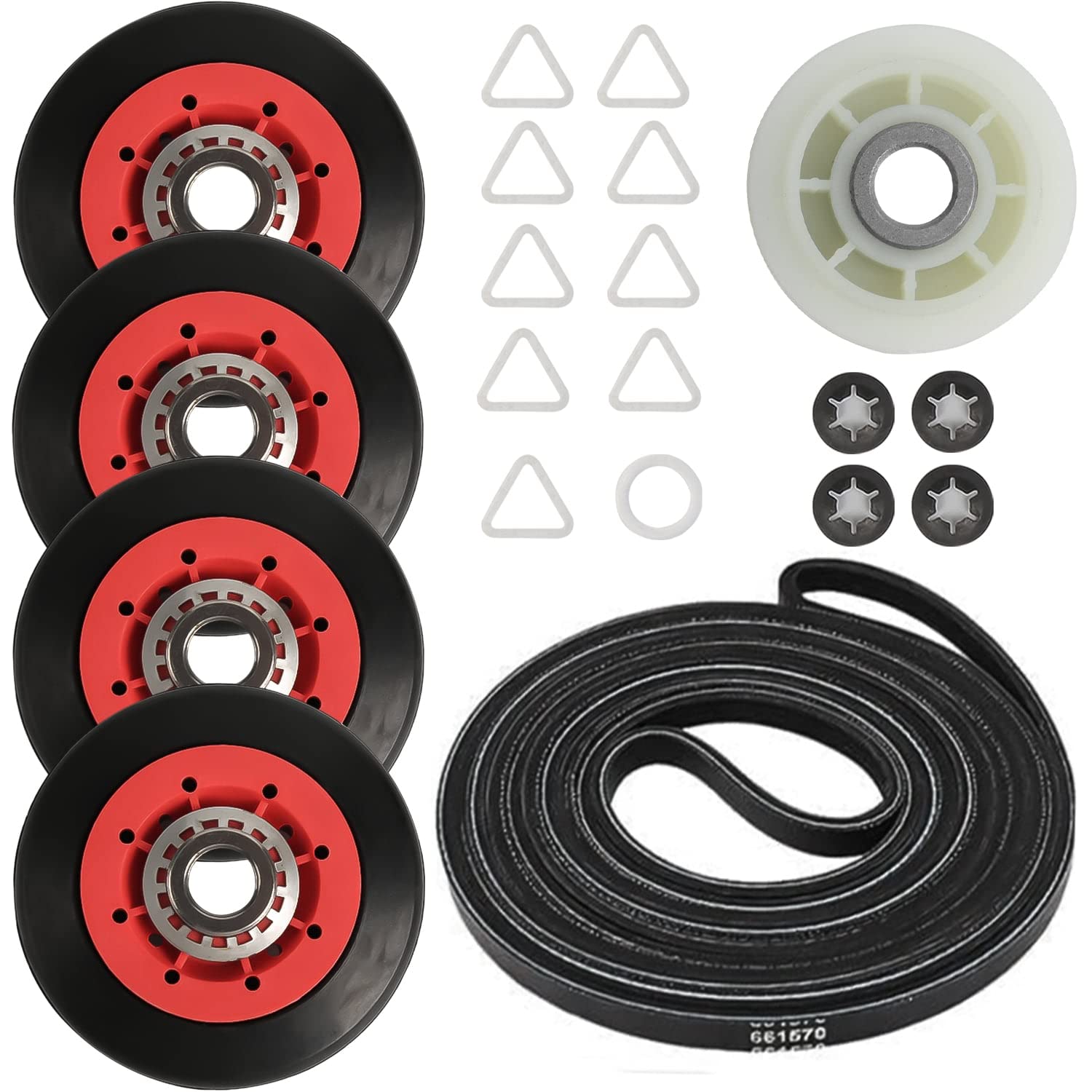Amazon.com: 4392067 Dryer Repair Kit with WPW10314173 Drum Roller