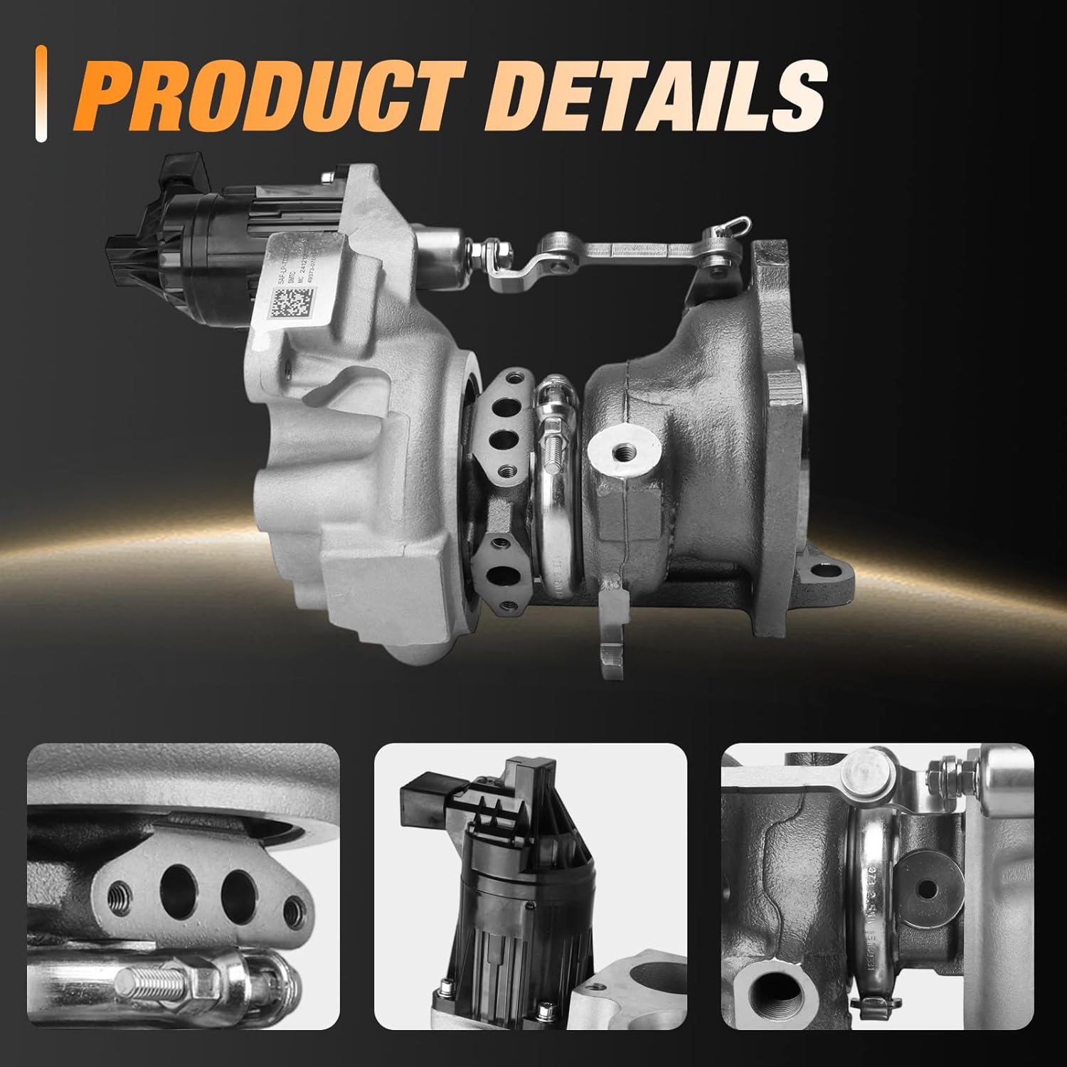 TD025L4B 49373-07014 Turbocharger Kit w/Actuator & Gasket For 2016-2021 Honda Civic 1.5L
