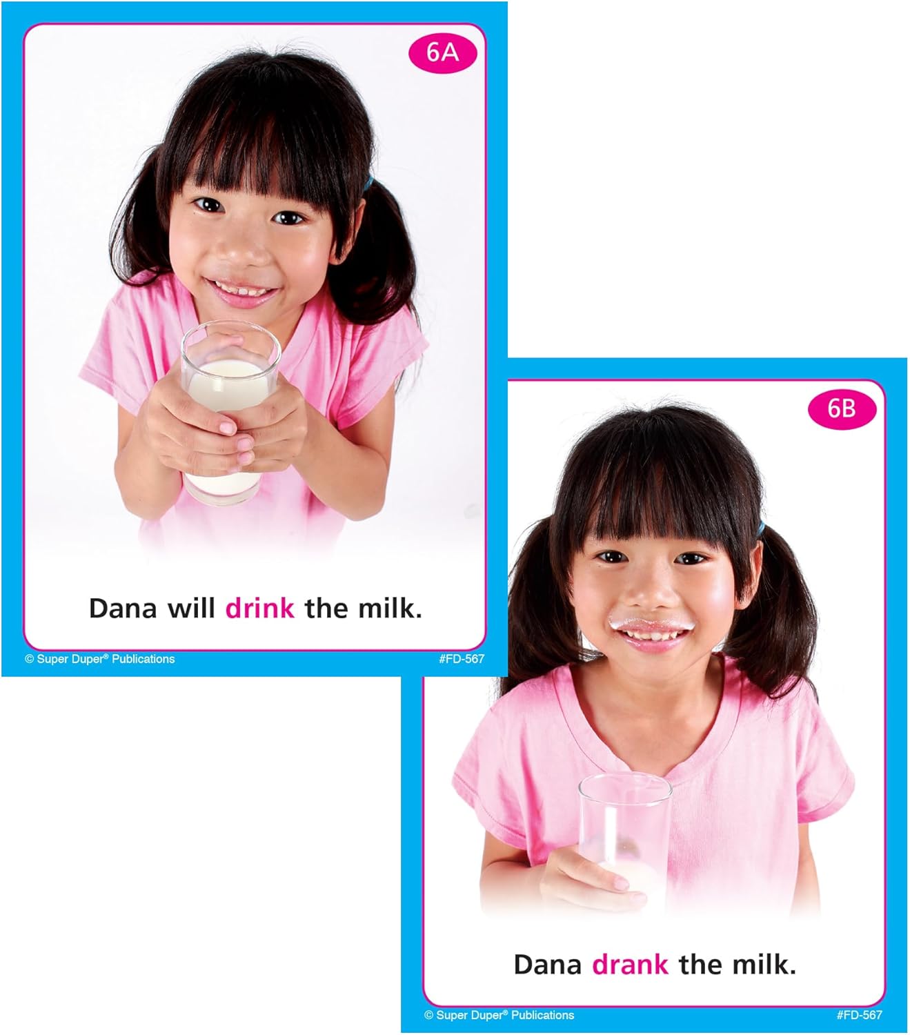 Super Duper Publications | Photo Irregular Verbs Fun Deck | Grammar Educational Resource
