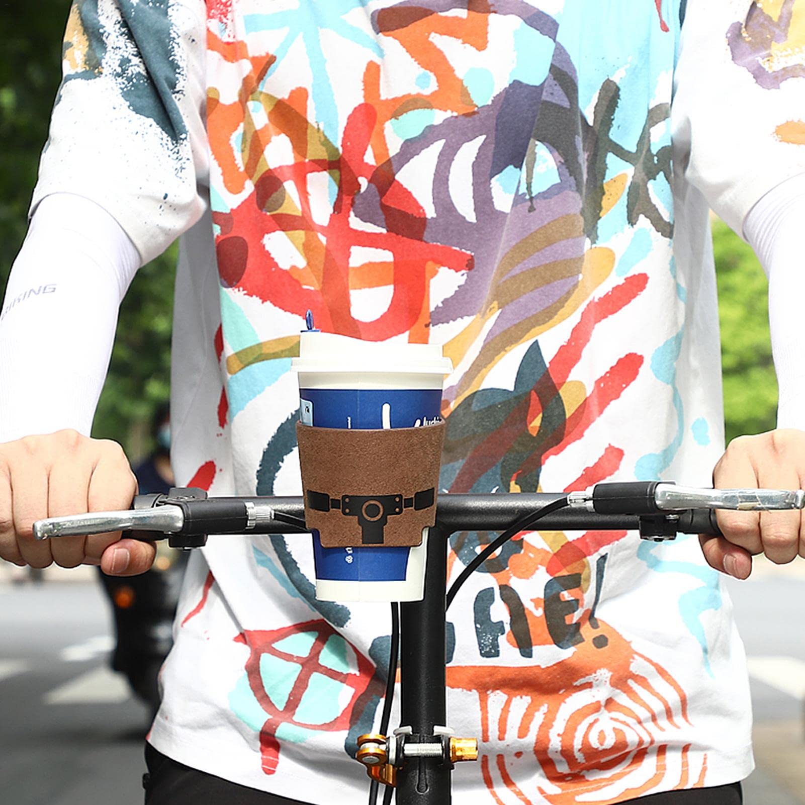 5 Skórzany uchwyt bidon rowerowy, Uchwyt bidon rowerowy Uchwyt bidon, Dzieci Doro?li Rowery e-Bike Cruiser Wózek inwalidzki Hulajnoga
