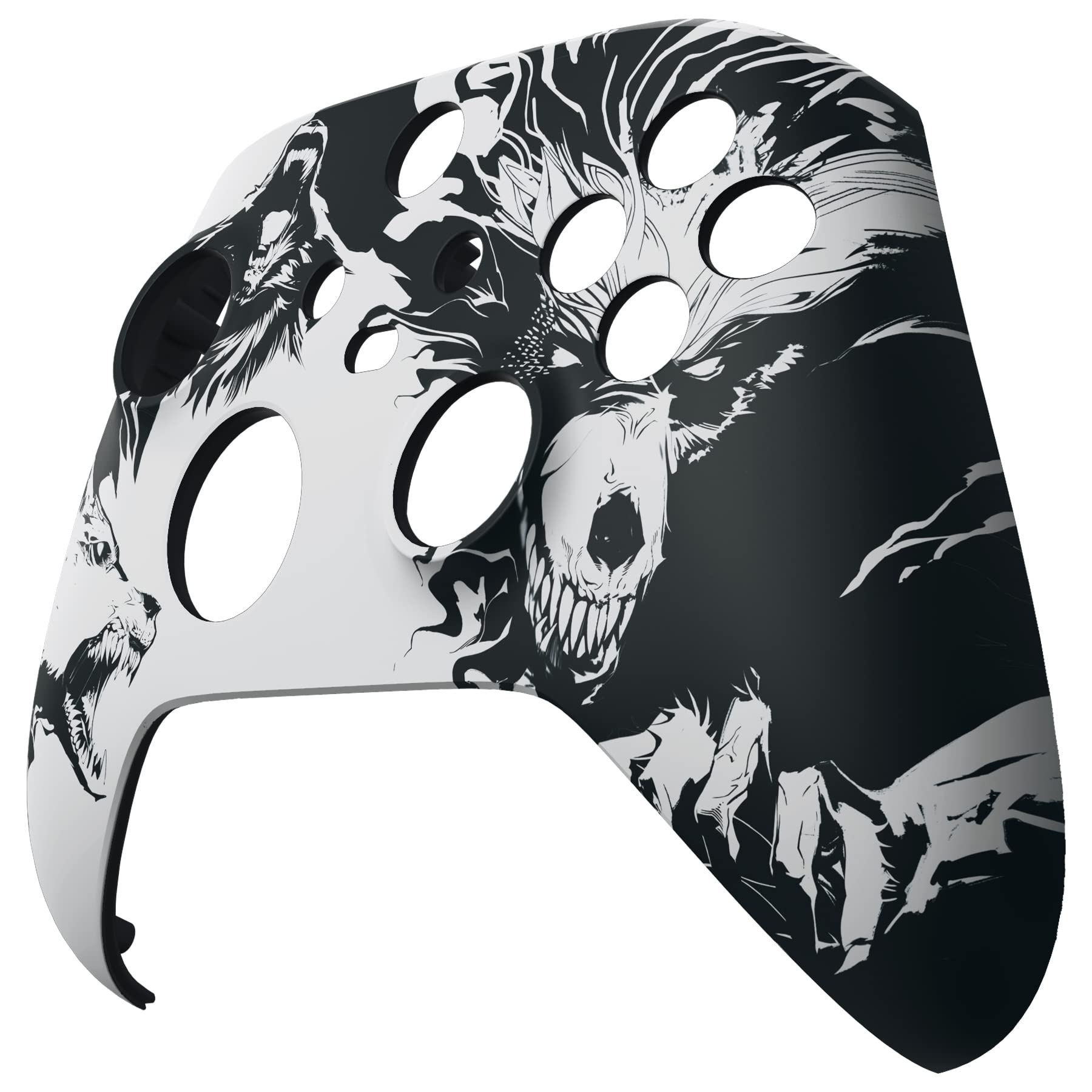 eXtremeRate Replacement Shell for Xbox Series X & S Controller - Unleash Your Style - New Wolve Soul Custom Acessories Skin Front Housing Cover for Xbox Core Controller Wireless [Control NOT Included] — view 7
