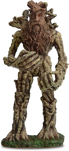 Saim Estatua de árbol fresco para acuario, estatua de pecera, anciano, decoración de cara de árbol para Betta escondite, cuevas, reptiles,