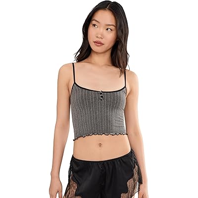 Free People Snap Into It Henley Crop black