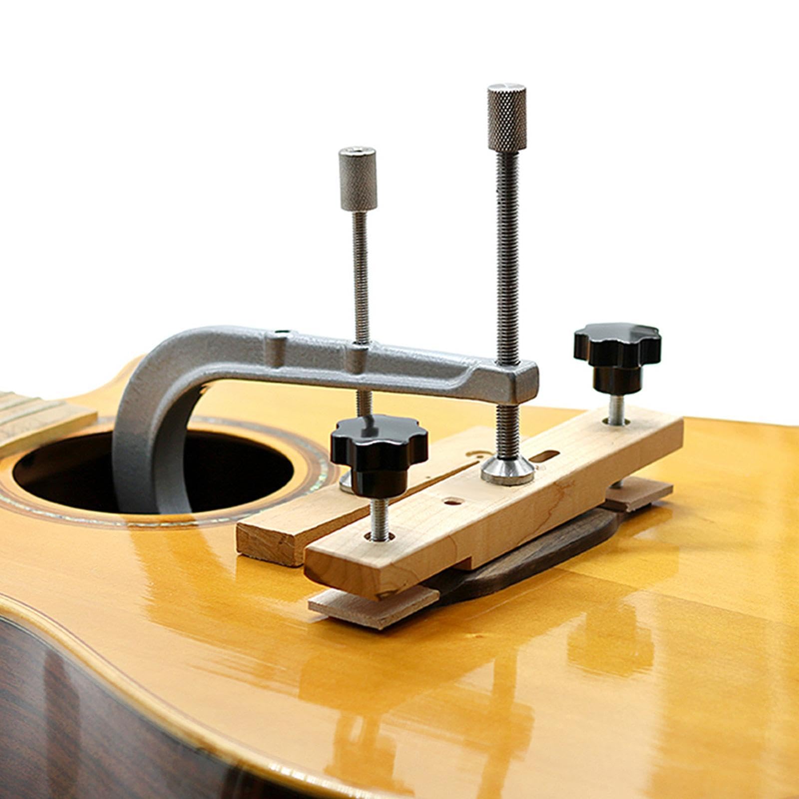 Abrazadera para Puente de Guitarra Acústica. Herramientas de Sujeción para Puentes de Guitarras.