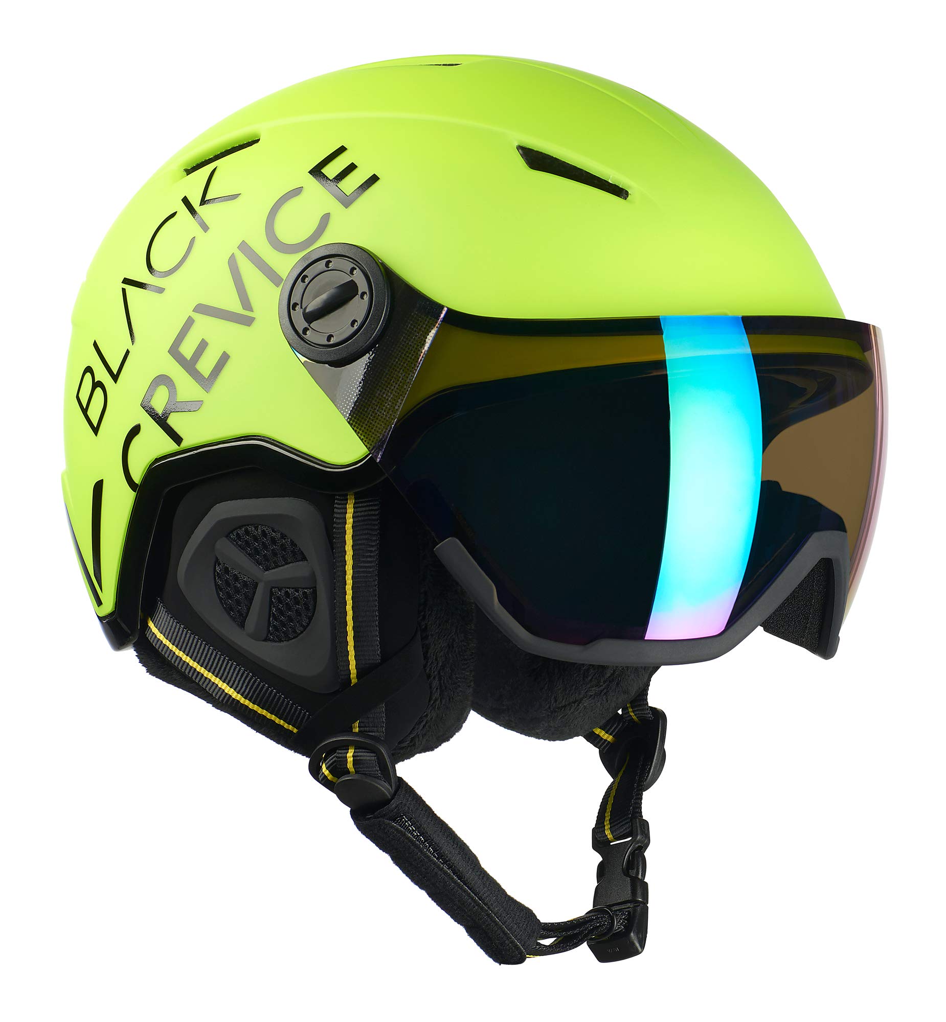 BLACK CREVICE Skihelm Casco de esquí Vail I Casco de esquí de diseño Deportivo para Hombre y Mujer I Casco de esquí de policarbonato Transpirable I Talla Ajustable