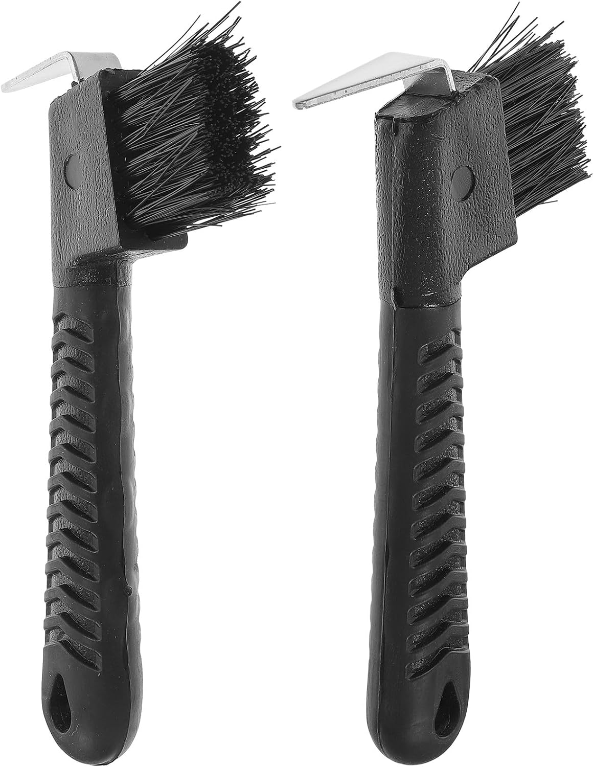2pcs Horse Hoof Pick with Brush Plastic Hoof Hook Professional Horse Cleaning Tool Stable Grooming Supplies for Horse Care Random Color