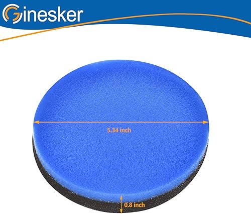 Miniatura 6 de Paquete de 4 filtros de repuesto para aspiradora vertical Bissell 1214 Cleanview y PowerGlide para mascotas, comparado con la parte #12141 (sin