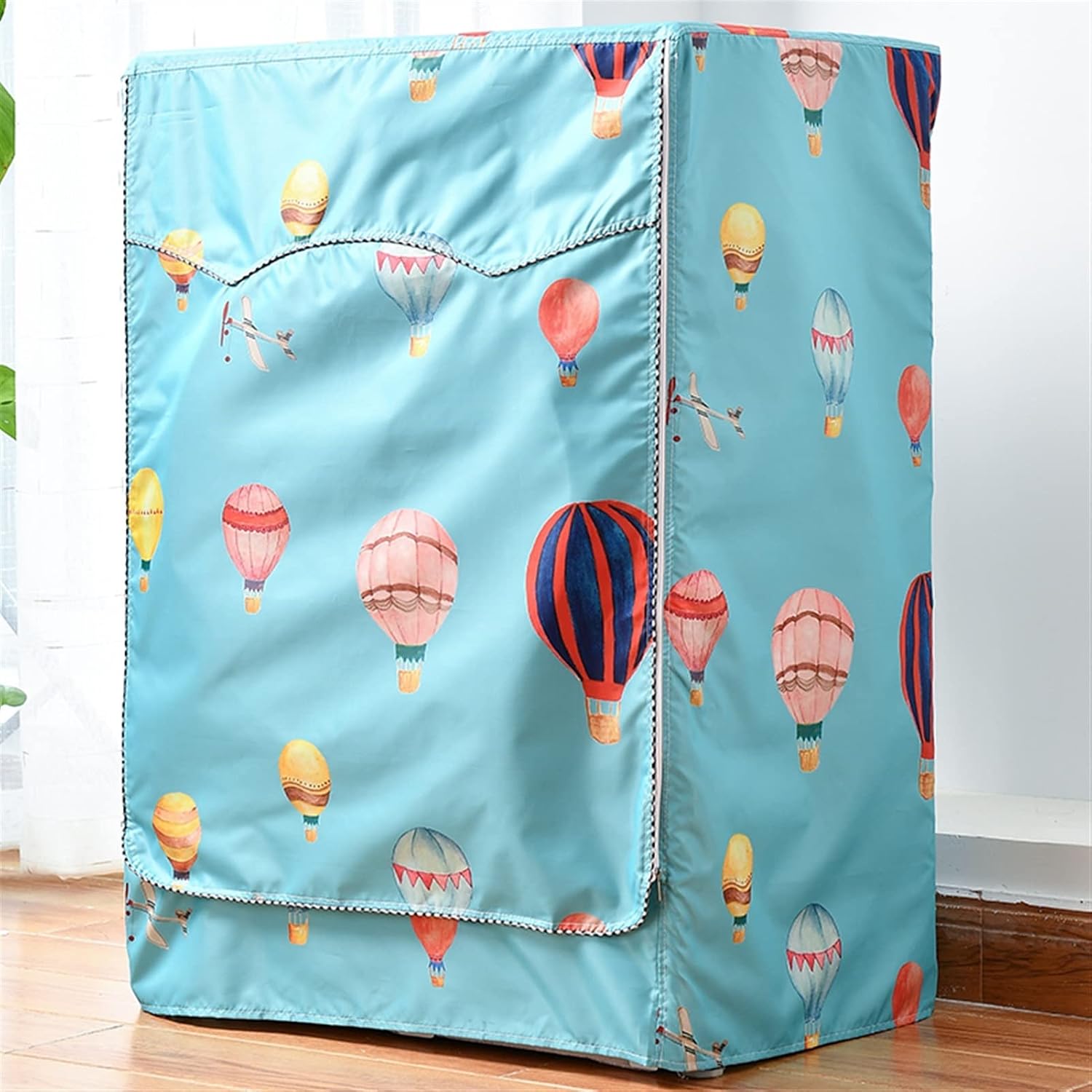 Washing Machine Cover Washing Machine Cover Automatic Roller Washer Sunscreen Washing Machine Waterproof Cover Polyester Dustproof Protective Cover for Home Appliances (Balloon Large)
