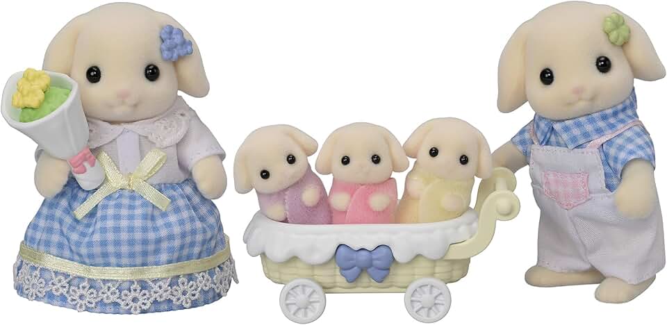 Sylvanian Families - 5735 Kaninchen Familie - Figuren für Puppenhaus