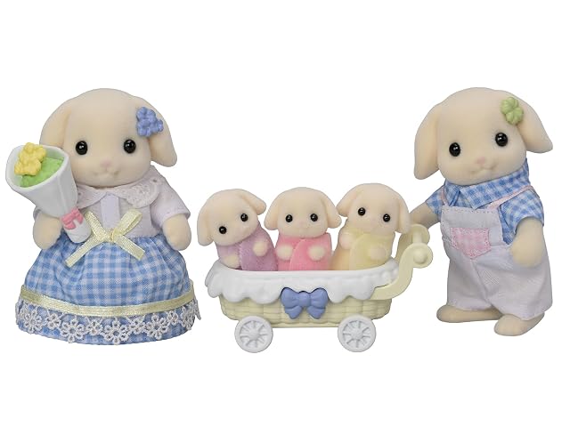 SYLVANIAN FAMILIES - 5735 Familia Conejo Flora - Casa de muñecas