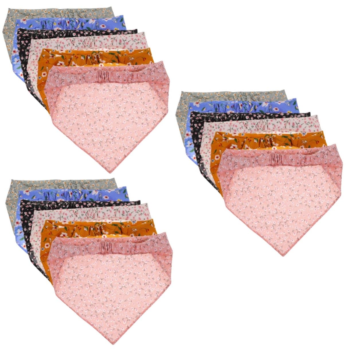FRCOLOR 18piezas Diademas De Flores Para Mujer Paquete De Turbantes Elásticos Bandanas Estampadas Accesorios Para Cabello Comodidad y Estilo Diversas Ocasiones