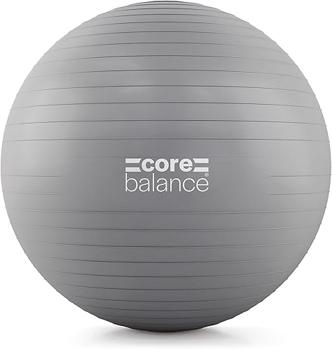 Miniatura 11 de Core Balance Pelota de ejercicio para entrenamientos, resistente a estallidos y antideslizantes, pelota de yoga suiza para embarazo, estabilidad,