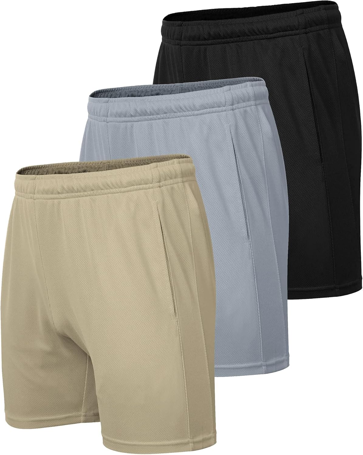 COOFANDY Men's 3 Pack Workout Gym Shorts Mesh Athletic Shorts Lightweight Bodybuilding Training Short Pants with Pockets - Image 7