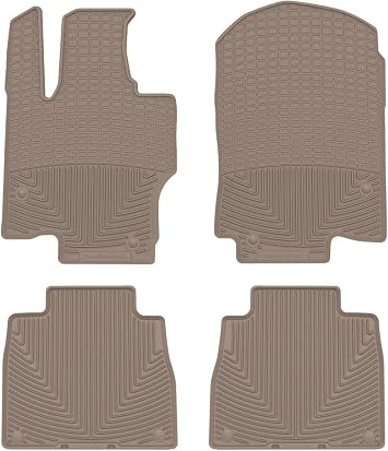 WeatherTech All-Weather Floor Mats for Mercedes GLS SUV, GLS-Class, AMG GLS 63 SUV - 1st & 2nd Row W606TN-W691TN, Tan