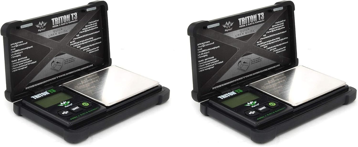Triton T3-400 Digital Pocket Scale - 400g x 0.01g - Smoke Cargo Triton T3-400 Digital Pocket Scale - 400g x 0.01g - Smoke Cargo