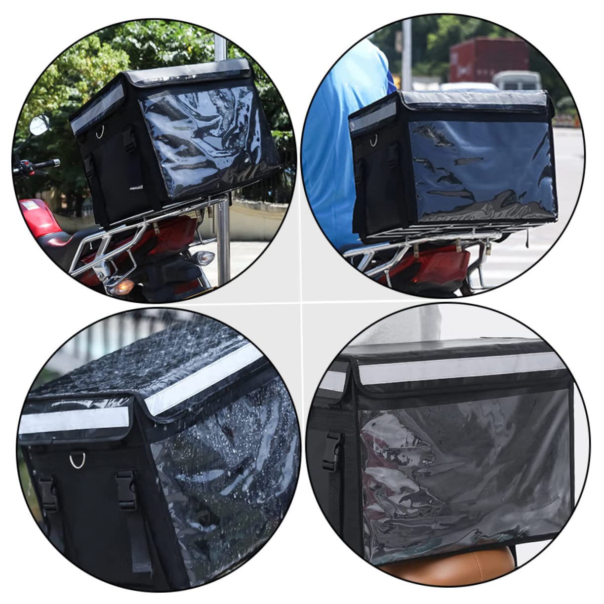 Garneck Contenitore da Asporto Isolante 32l Oxford, Scatola Pasto Termorefrigerante per Mantenimento Caldo e Freddo, Borsa per Catering per Picnic e Barbecue