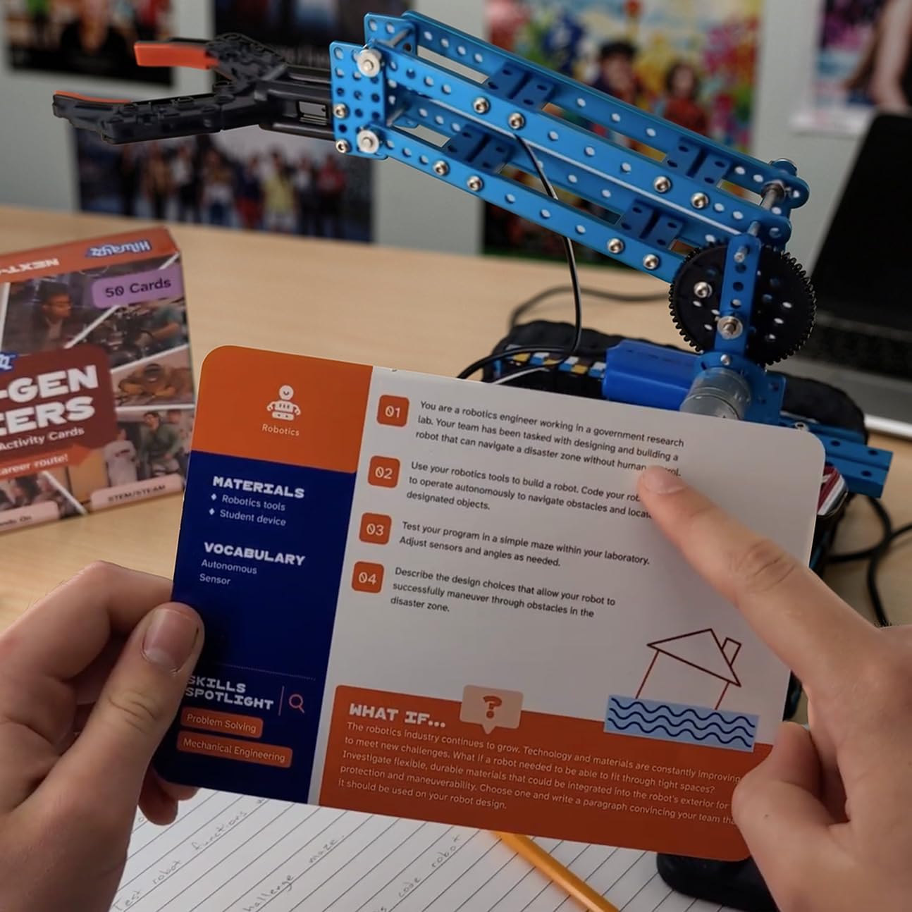 Tarjetas de carrera de próxima generación – Baraja de exploración profesional para estudiantes de secundaria – 50 tarjetas educativas con salarios y caminos educativos – Herramienta de