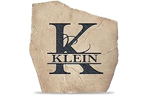 Personalized Engravable Sandstone Monogram Garden Stone - Landscaping Pathmaker