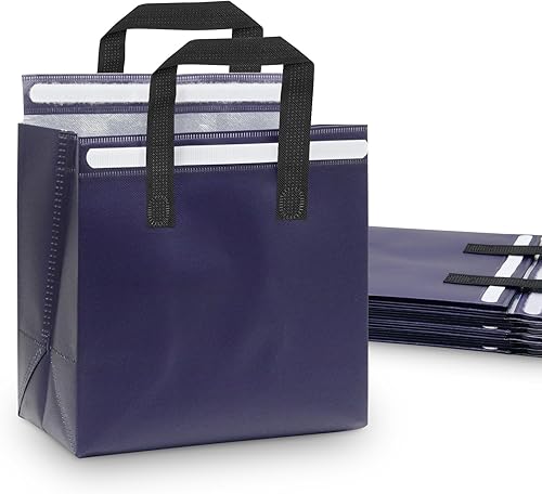 Miniatura 1 de SDQCLIIF Bolsas de entrega de alimentos aisladas,Bolsas para llevar restaurantes,Entrega de alimentos fríos o calientes para fiesta de picnic, sello