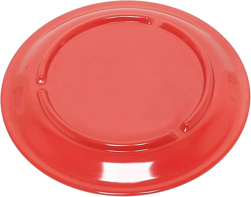 Miniatura 4 de Thunder Group Colección de vajilla de melamina de color naranja de 6.5 pulgadas, plato redondo de borde estrecho, viene en docena